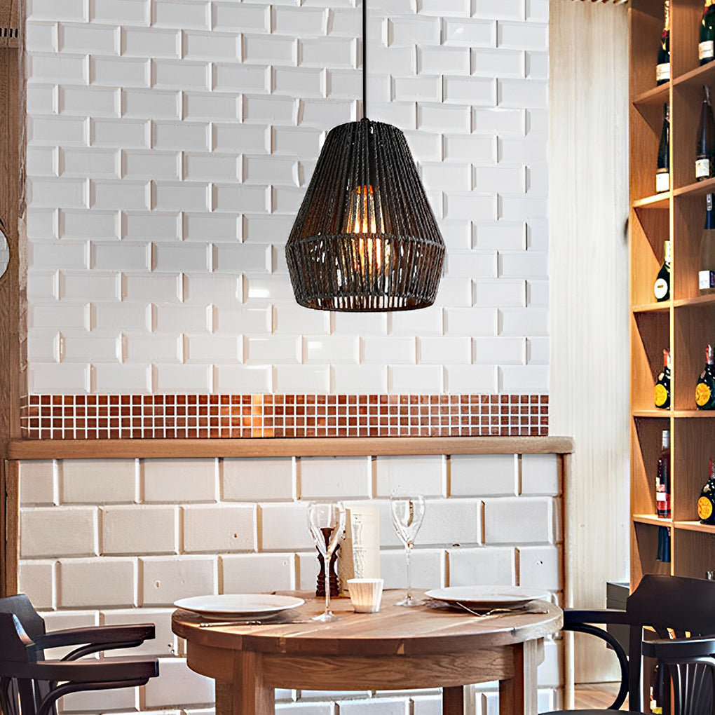 Rattan Handmade Pendant Light Ha079993