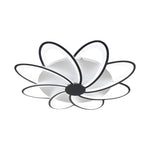 Modern Petal Flush Mount Light Acrylic Led Flower Shape Ceiling Lamp