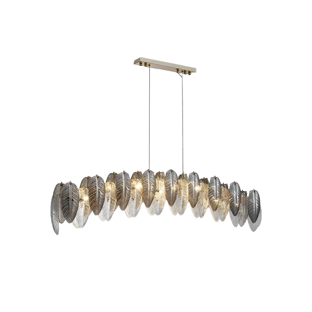 Feathers Glass Modern Chandelier Li002508