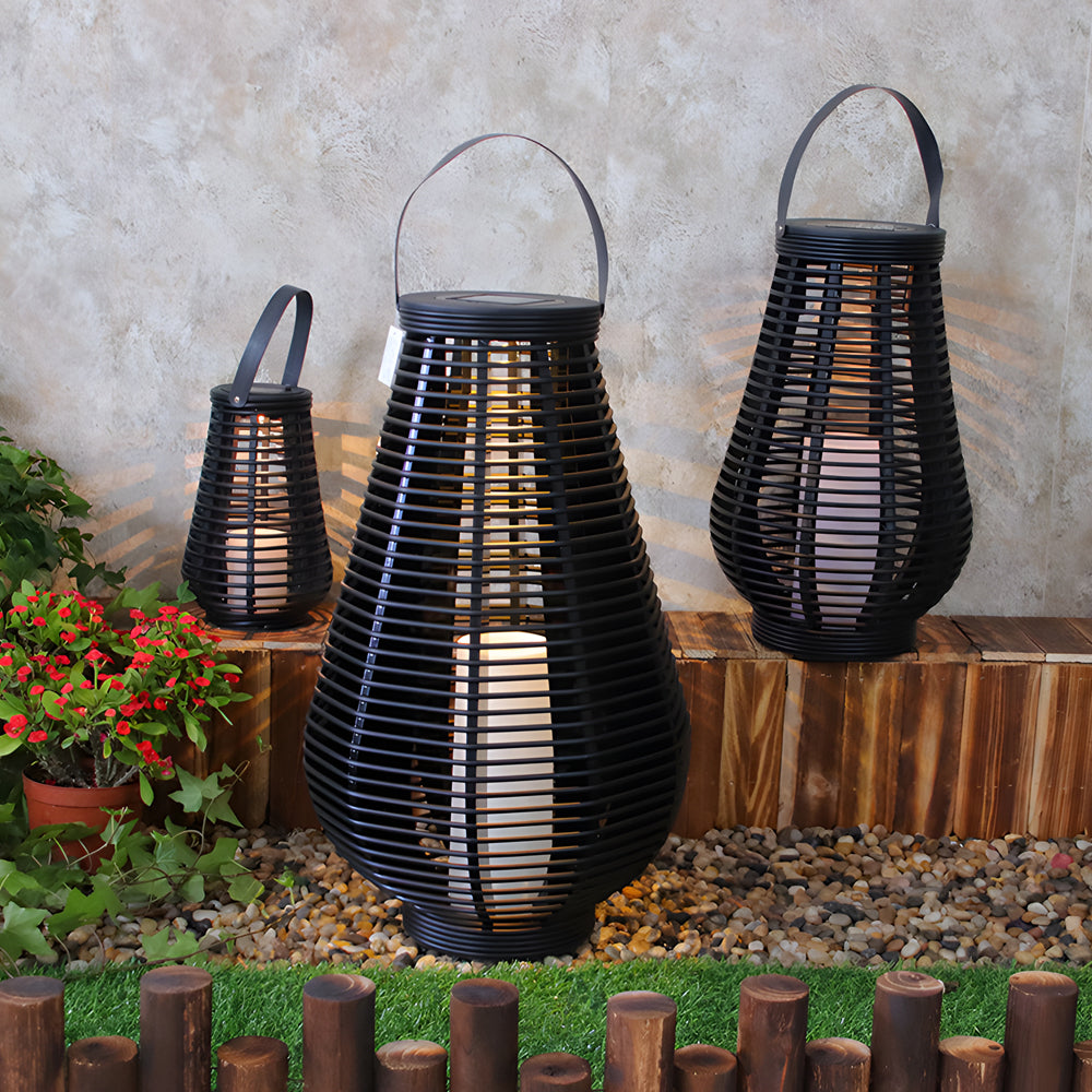 Waterproof Led Black Portable Solar Lantern Li002711