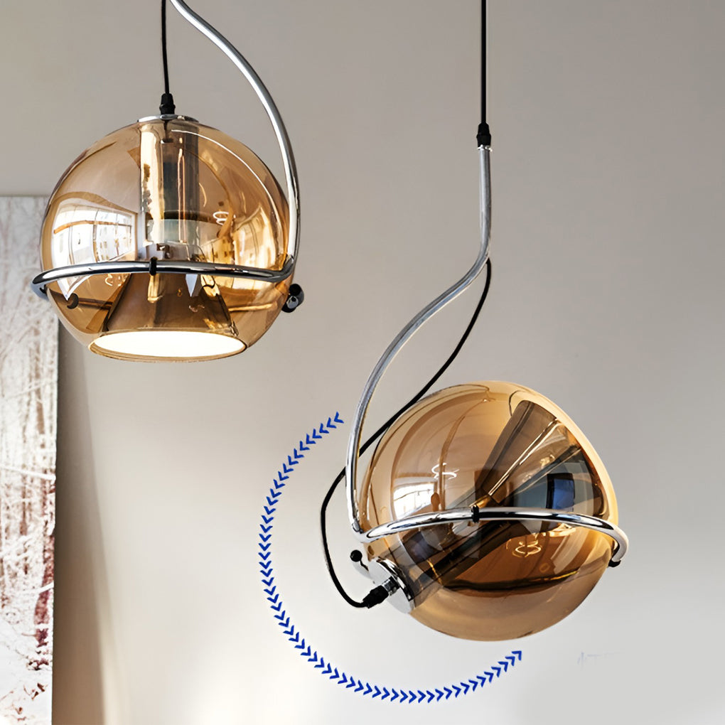 Ball Shaped Glass Modern Pendant Light