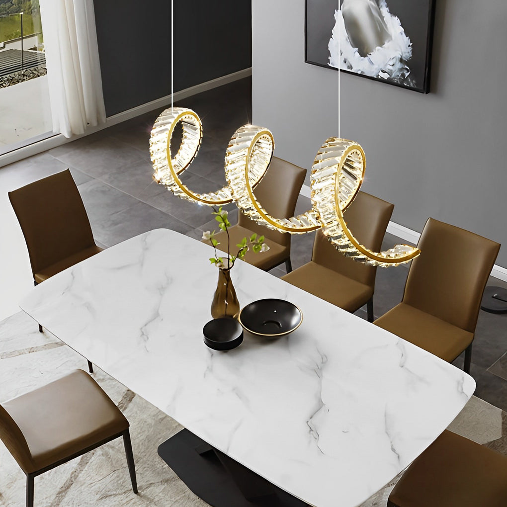 Creative Crystal Dining Room Pendant Light Ha098608