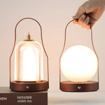 Touch Rechargeable Led Brass Portable Cordless Lantern Table Lamp