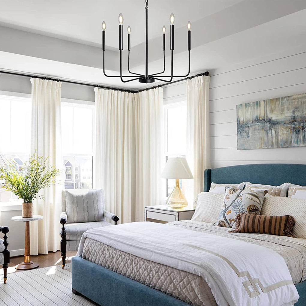 6 Lights Candlestick Chandelier Ha098569