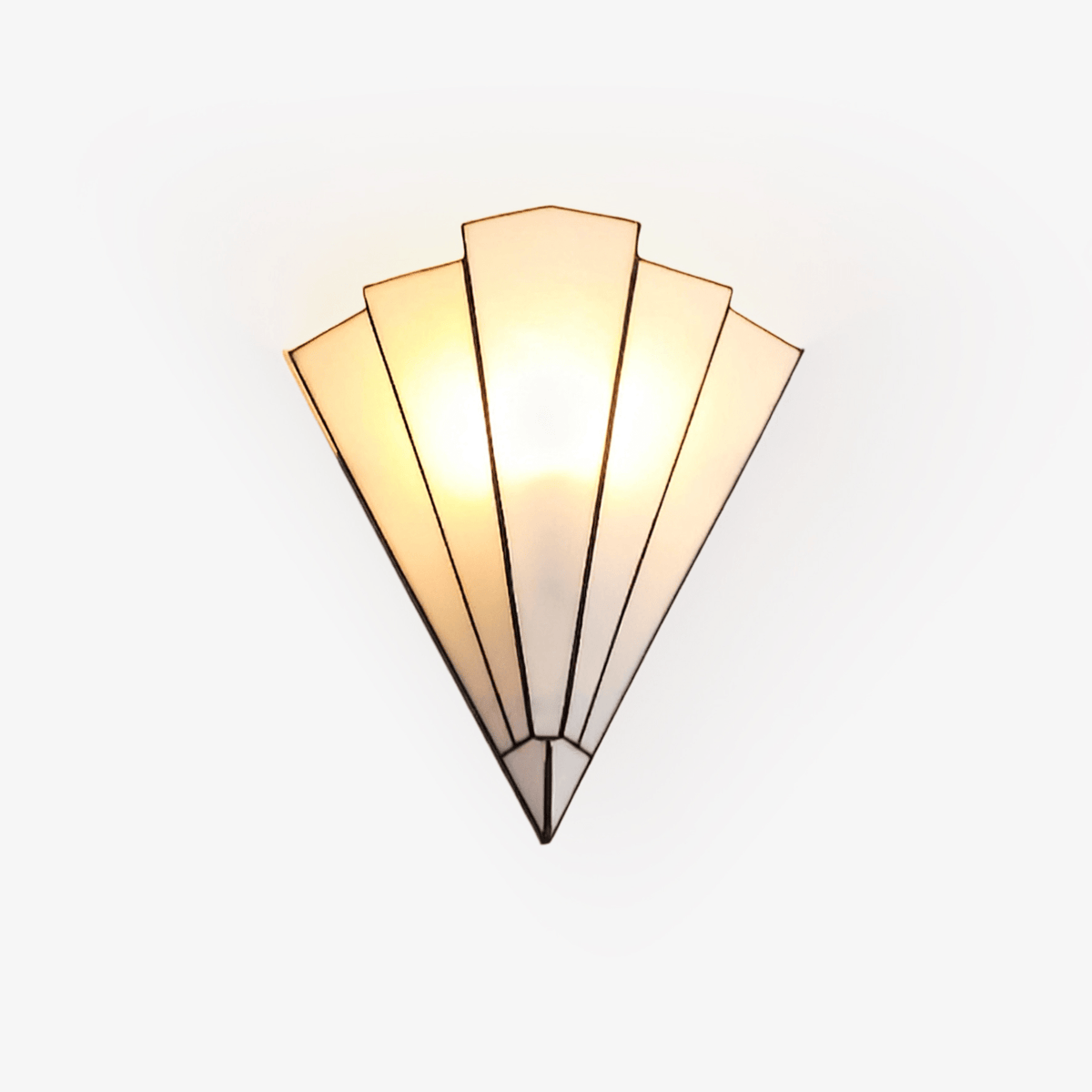 Elowen Deco Wall Sconce – Art Deco Opal Glass & Metal Lighting