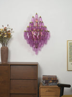 Sorrento Wall Sconce in Brass with Multicolored Glass Shades