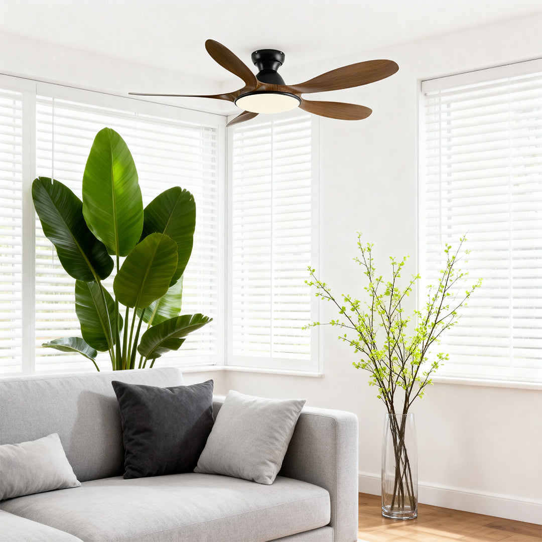 Aurelia 5-Blade LED Ceiling Fan with Full-Spectrum Light