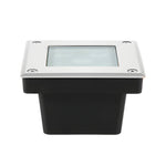 Modern Square LED In-Ground Well Lights for Pathways and Steps