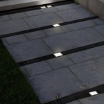 Modern Square LED In-Ground Well Lights for Pathways and Steps