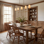 Arden Row Linear Chandelier in Brass, Black, or Nickel with Fabric Shades