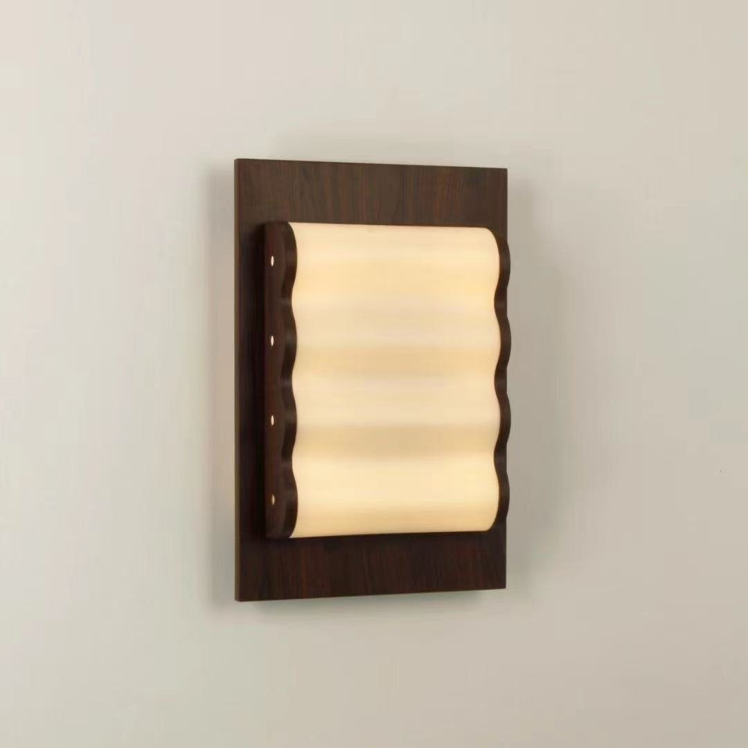 Wavelet Wall Sconce – Sculptural Fabric LED Wall Light in Stainless Steel
