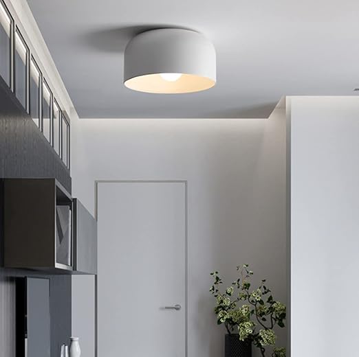 Scandinavian Round Iron Ceiling Light