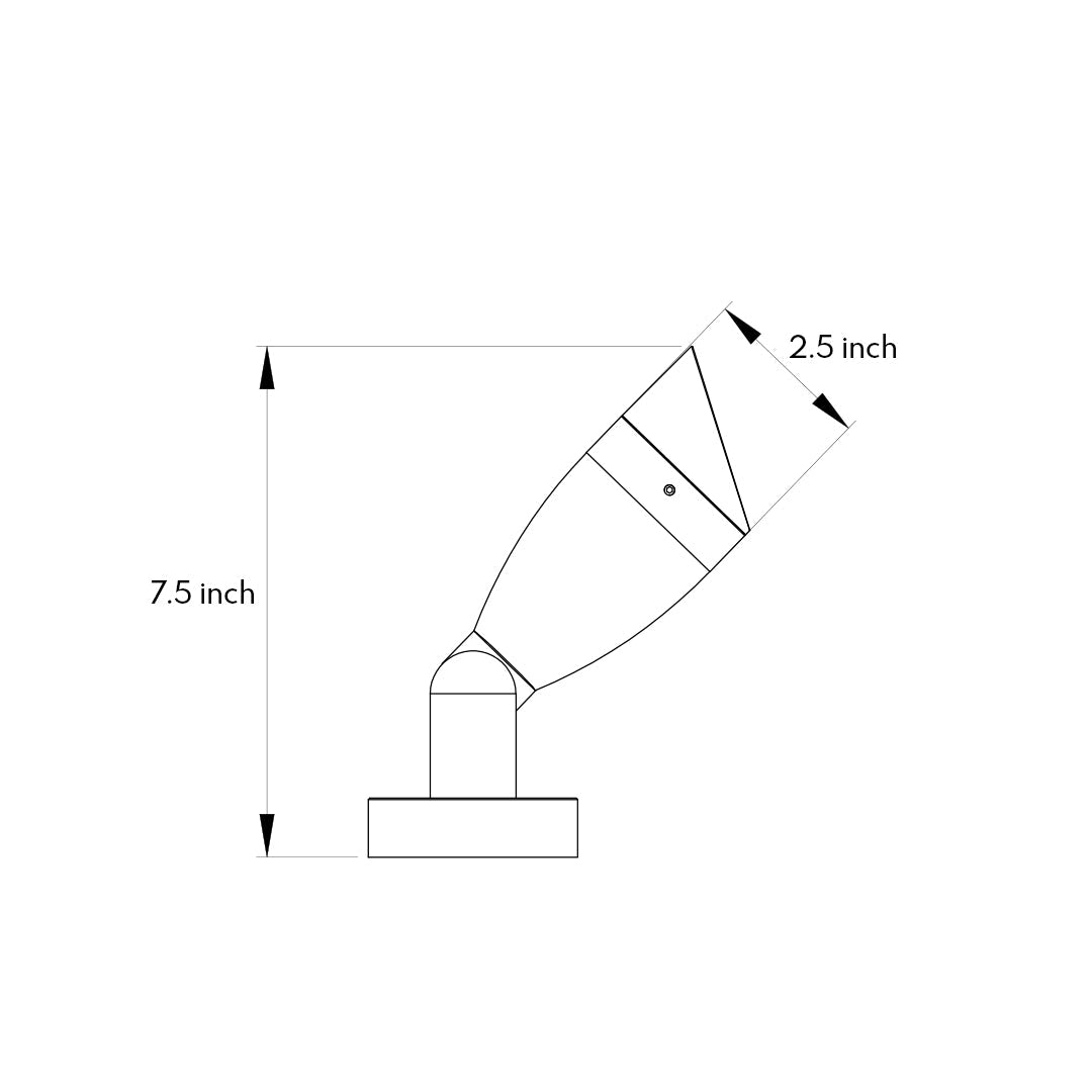 Minimalist IP65 LED Outdoor Spotlight in Sand Gray