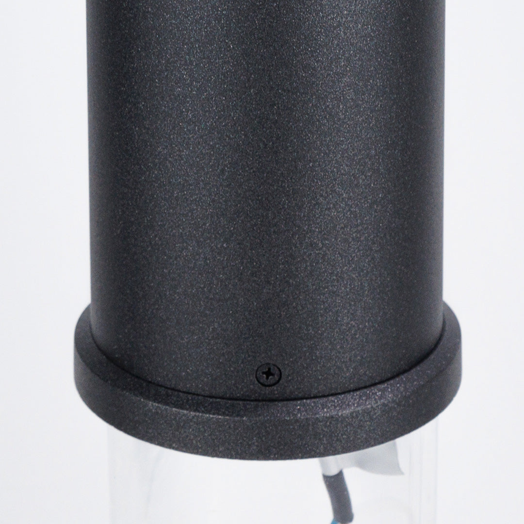 Modern Black Bollard Light for Pathways & Gardens