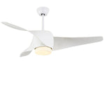 52 Inches Creative Intelligent Timing Three Color Dimming Ceiling Fan Light
