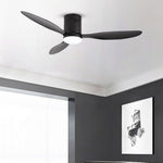 52 Inches Variable Frequency Three Color Dimming Led Ceiling Fan Light With Remote Control