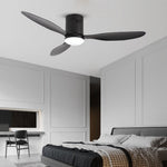 52 Inches Variable Frequency Three Color Dimming Led Ceiling Fan Light With Remote Control