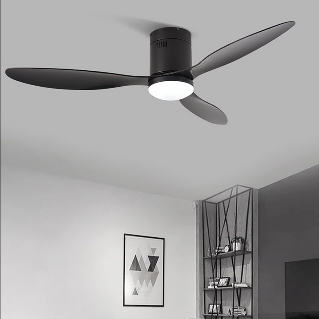 52 Inches Variable Frequency Three Color Dimming Led Ceiling Fan Light With Remote Control