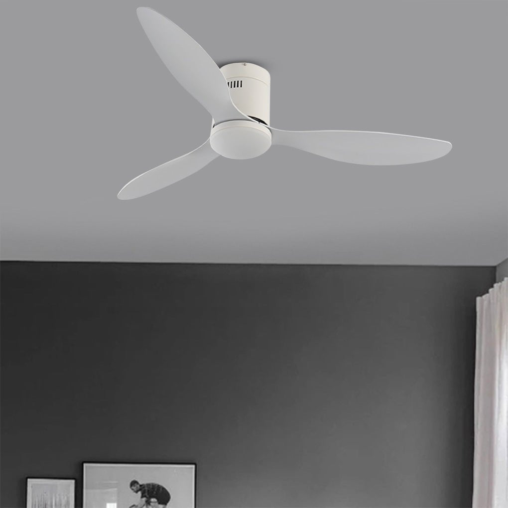52 Variable Frequency With Remote Control Three Color Dimming Led Ceiling Fan Lamp