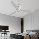 52 Variable Frequency With Remote Control Three Color Dimming Led Ceiling Fan Lamp