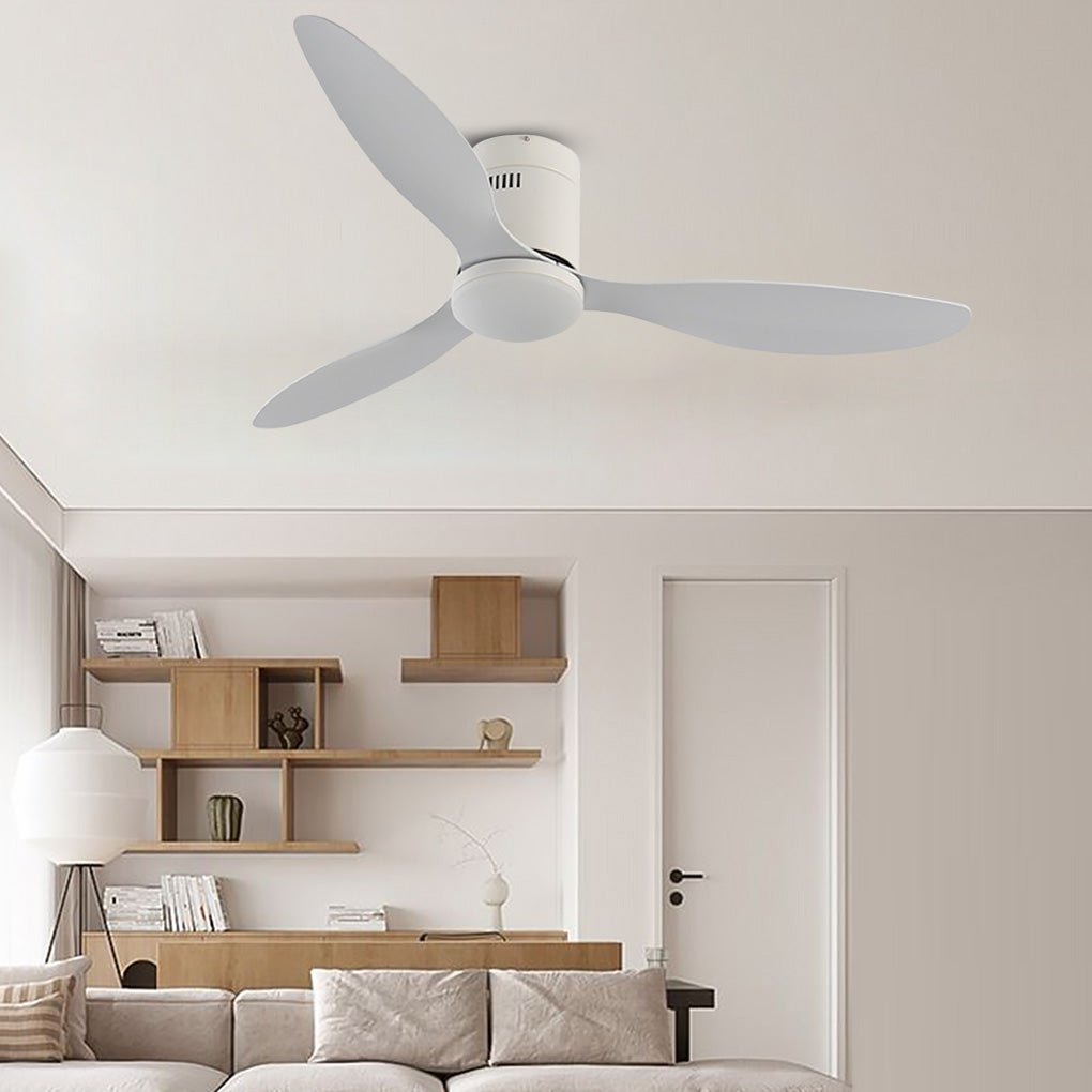 52 Variable Frequency With Remote Control Three Color Dimming Led Ceiling Fan Lamp