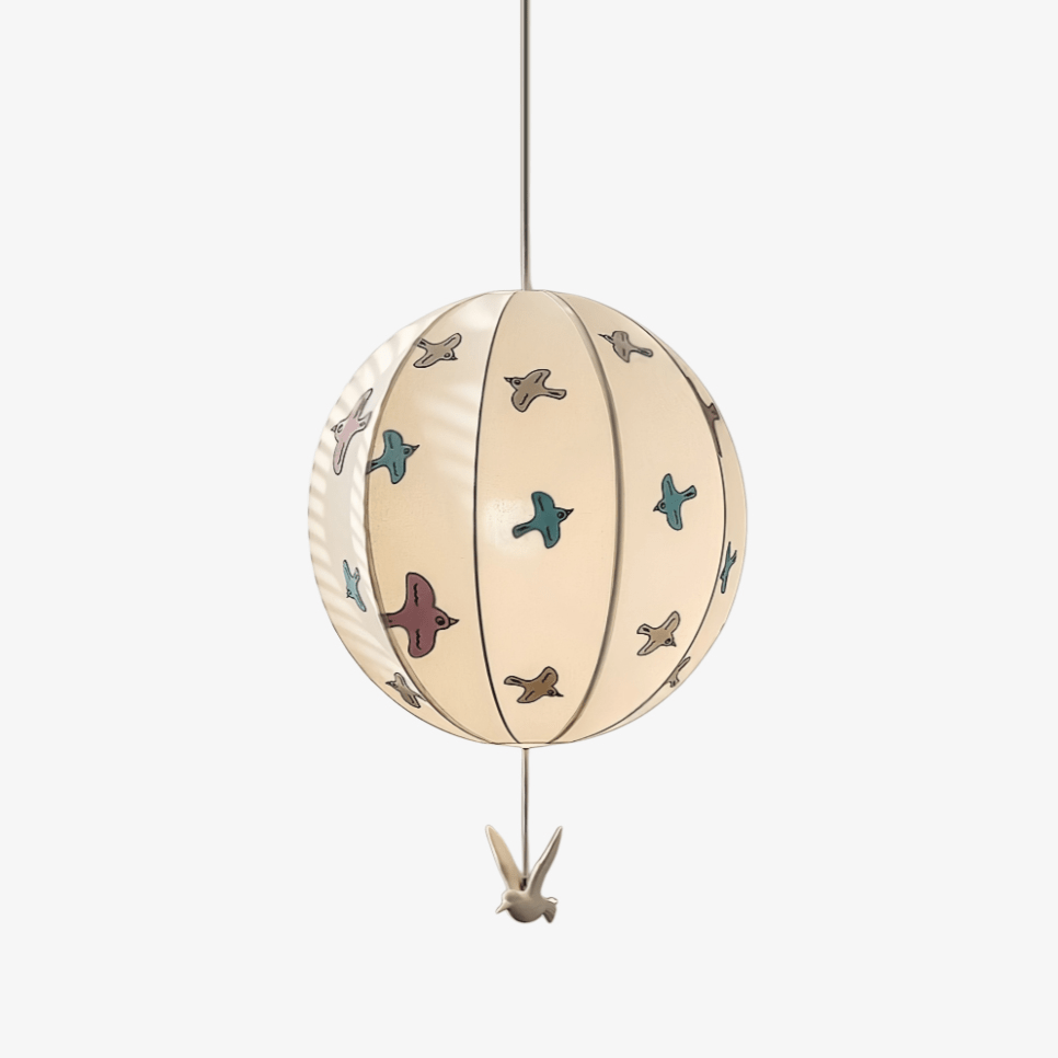 Artisan Bird Silhouette Balloon Pendant Light for Modern Interiors
