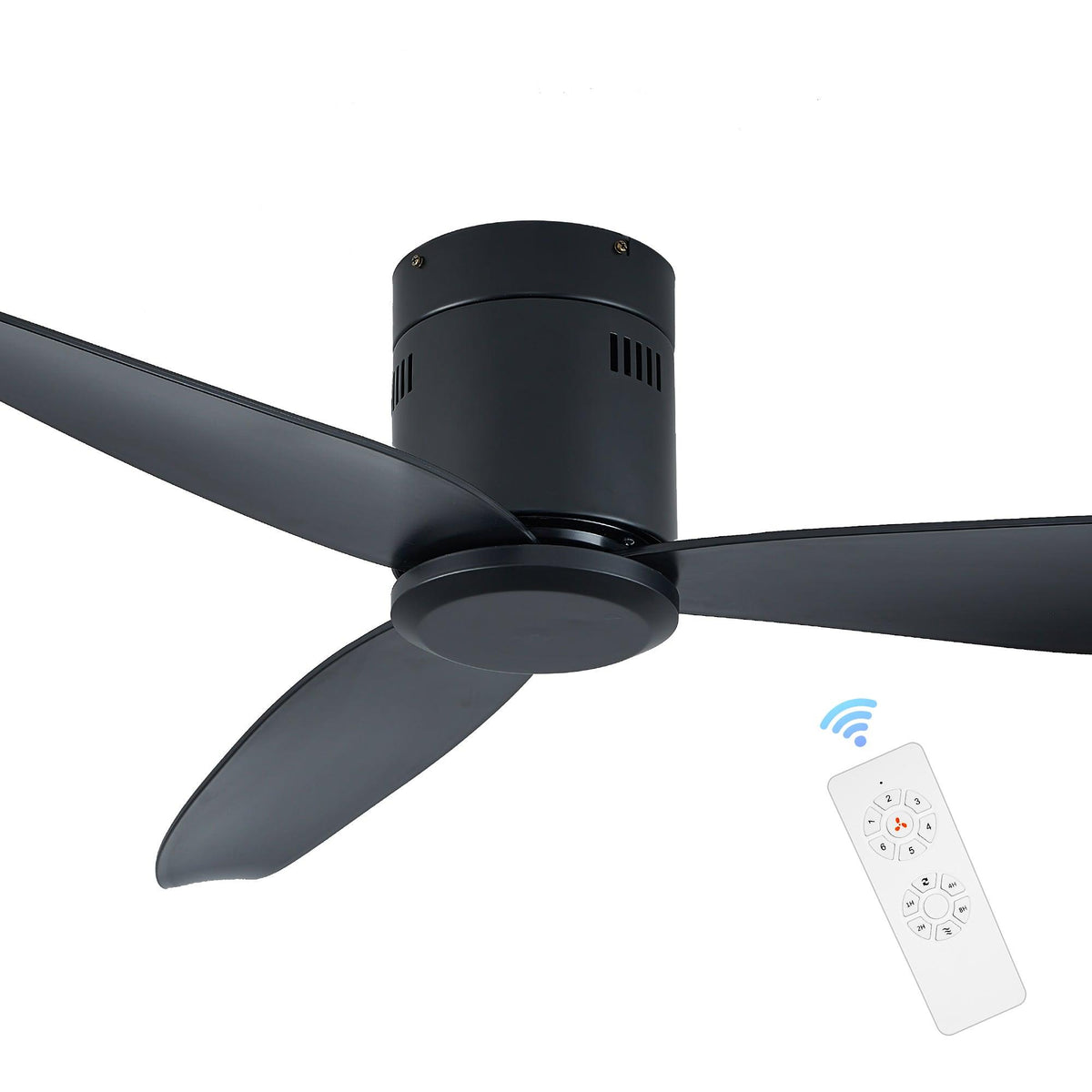 52in-low-profile-black-flush-mount-ceiling-fan-no-light