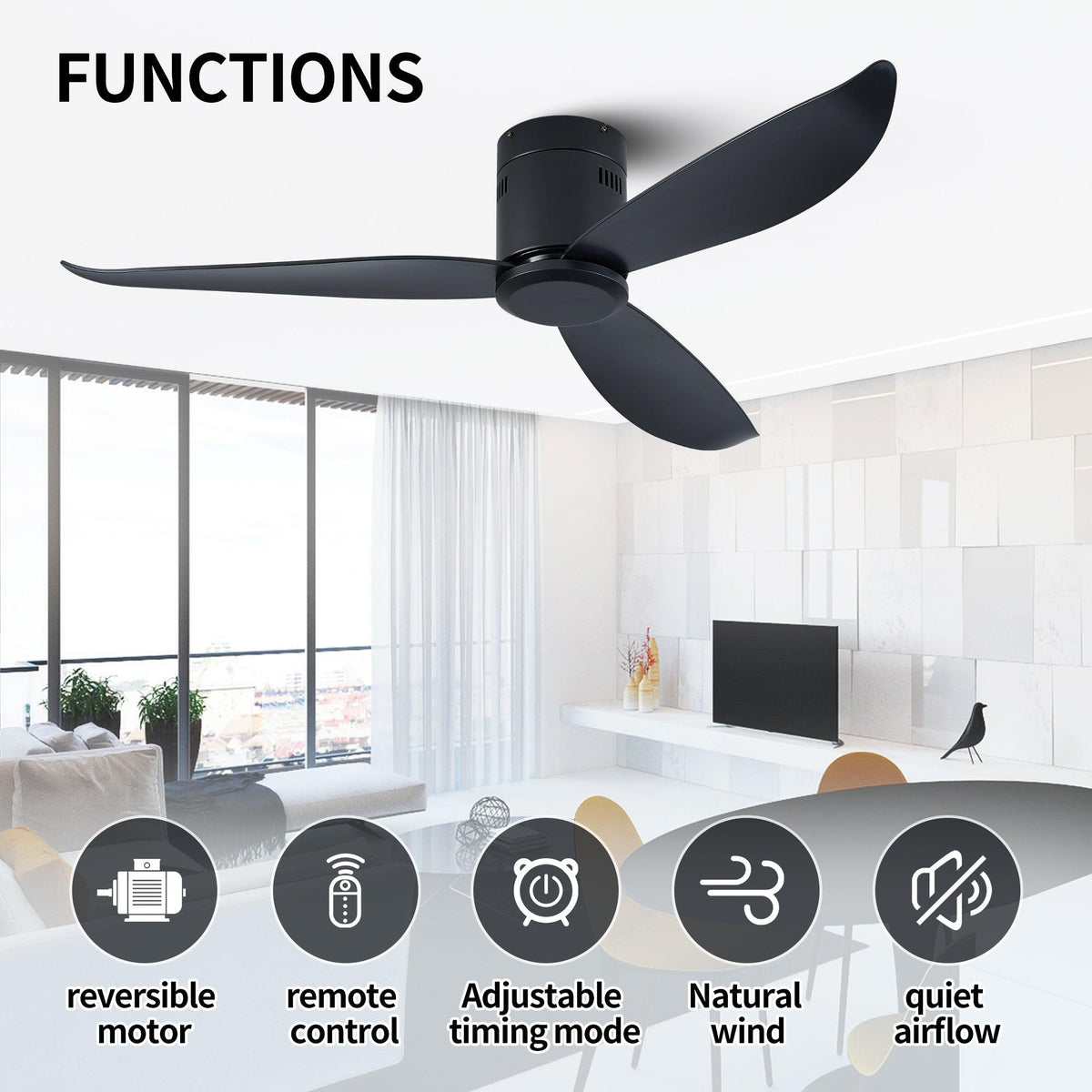52in-low-profile-black-flush-mount-ceiling-fan-no-light
