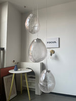 Liquid Glass Stone Pendant Light – Sculptural Blown Glass Chandelier