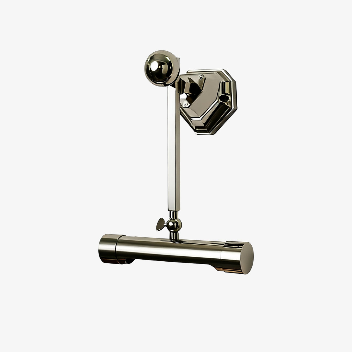 Retro Revival Wall Sconce in Polished Chrome for Vintage-Inspired Interiors