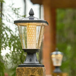 Solar Post Cap Light in Die-Cast Aluminum with Dual-Color LED