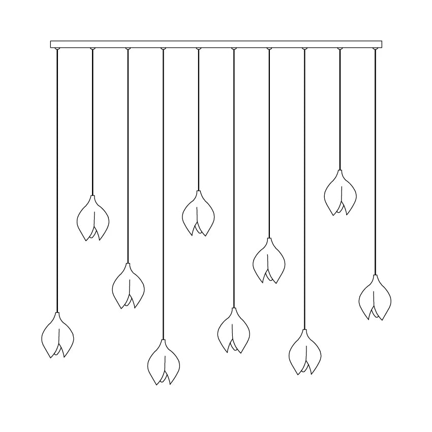 Starlight Petal Pendant Light