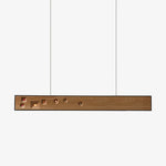 Axis Linear Wood LED Pendant Light for Kitchen Island and Dining Room