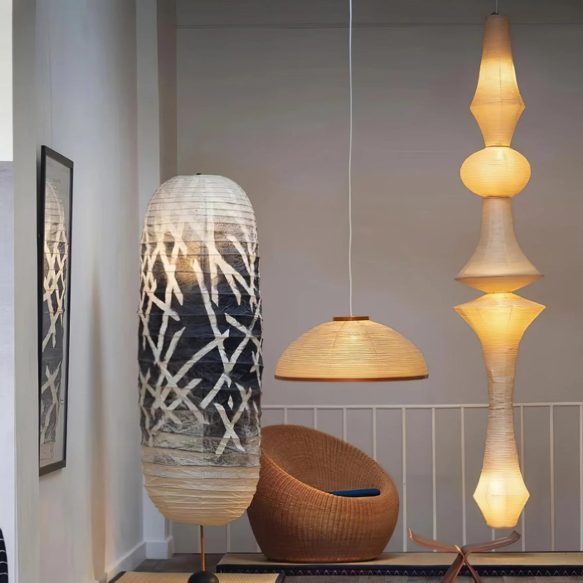Kumo Washi Pendant Light