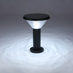 Tapered Solar LED Pathway Light in Black Aluminum for Modern Outdoor Spaces