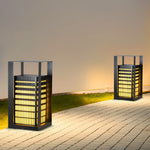 Square Lantern Shaped Led Black Pathway Lights