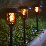 22 4 Inch Solar Black Pathway Light With Stake