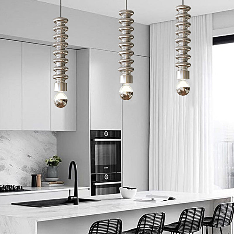 Long Spiral Gourd Pendant Light Li002662