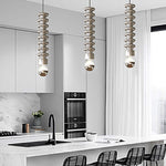 Long Spiral Gourd Pendant Light Li002662