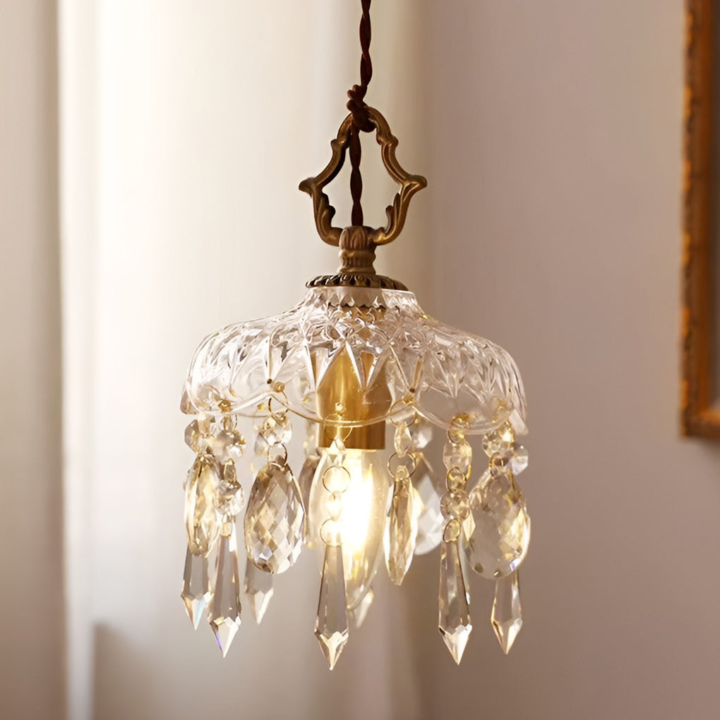 Retro Led Gold Modern Pendant Light