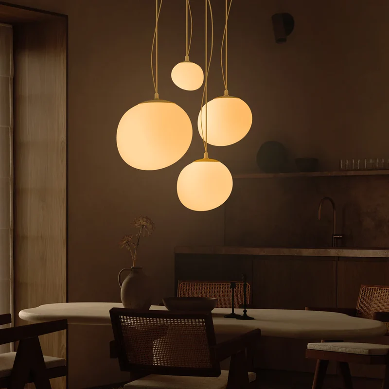 Nordic White Pebble Pendant Light