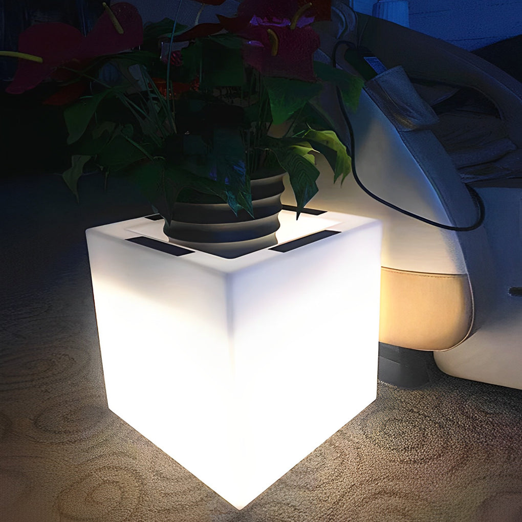 Square Waterproof Solar Flower Pot Light Ha085510