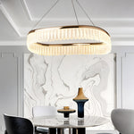 Creative Round Crystal 3 Step Dimming Led Luxury Modern Chandelier
