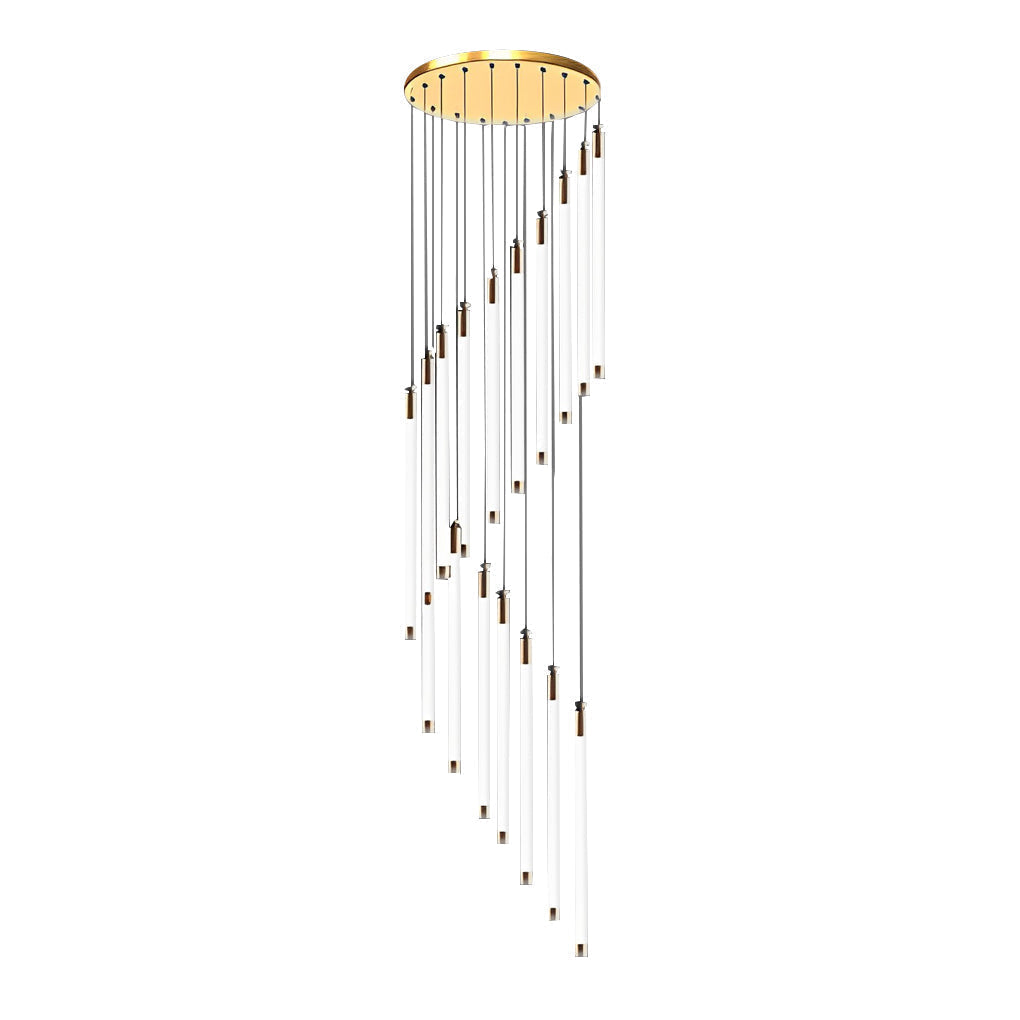 Spiral Duplex Staircase Chandelier Ha085056