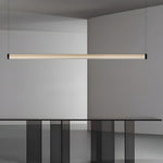 1 Light Glass Linear Led Island Pendant Light