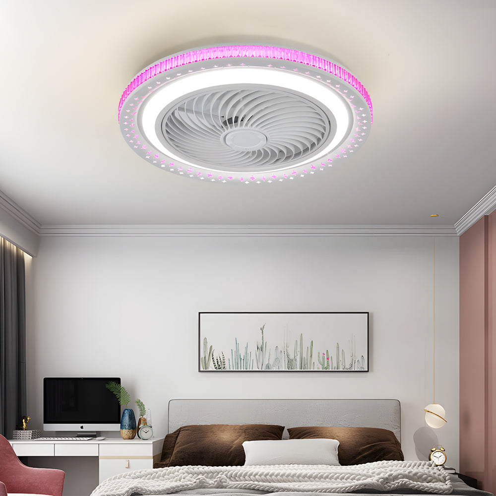 19 7 Bladeless Ceiling Fan With Led Light And Remote