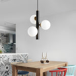 3 Glass Balls Led Chandelier Light Ha098857