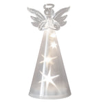 Lumière Céleste Glass Angel LED Table Lamp – Ethereal Night Light for Modern Interiors