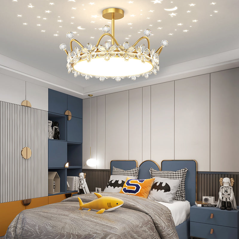 Crystal Crowns Led Ceiling Lights Ha098318