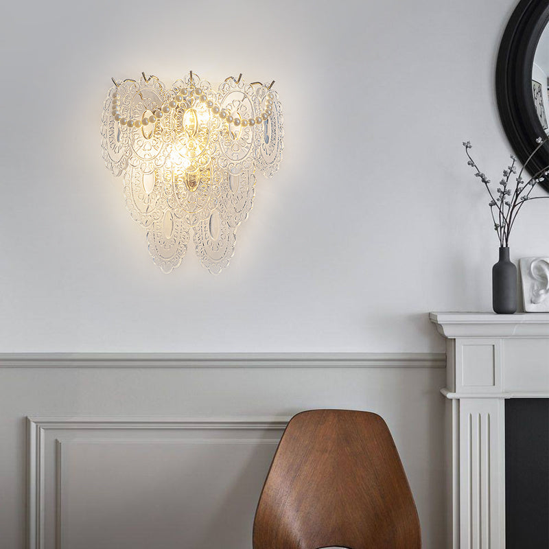 Glass Luxury French Style Wall Lamp Li002589